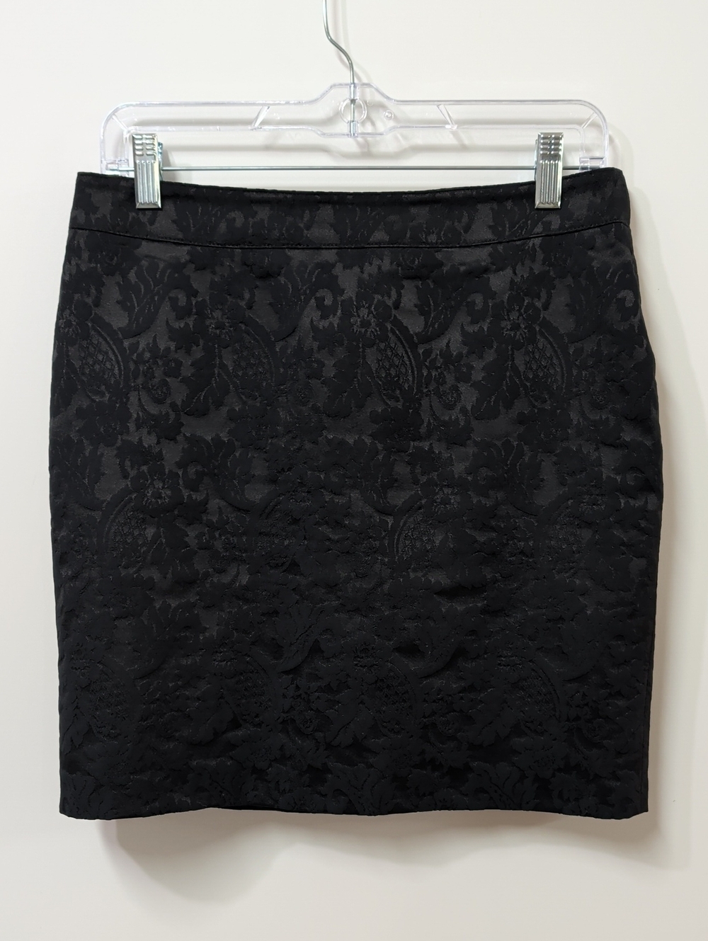 Koton Black Jacquard Damask Mini Skirt Size 38